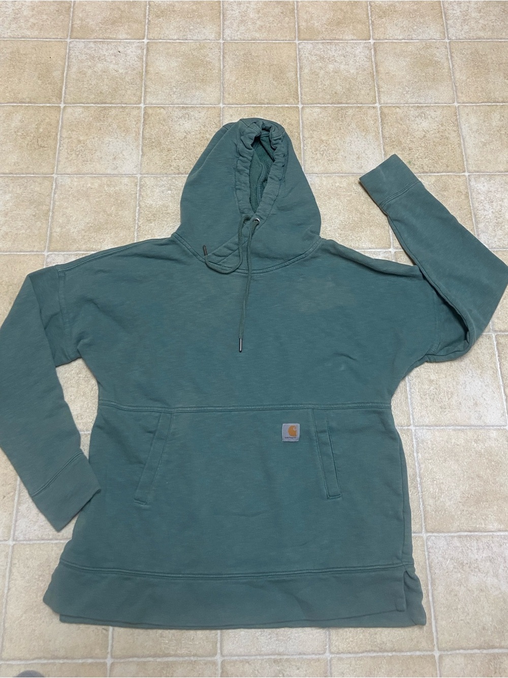 Carhartt Unisex Crewneck Hoodie in Teal Greene Size S (4/6)